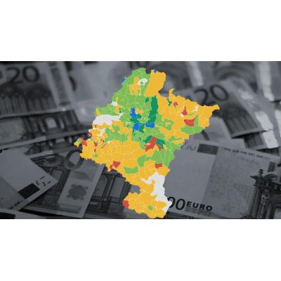 La localidad de Navarra con la renta más alta supera por primera vez los 40.000 euros por habitante: consulta todos los municipios