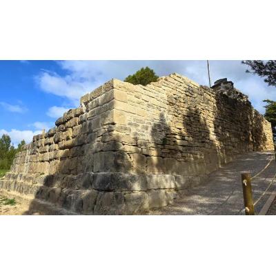 Obras de consolidación en el Castillón de Sangüesa
