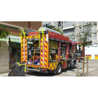 Dos trasladados por un incendio en un piso de Marcelo Celayeta, en Pamplona