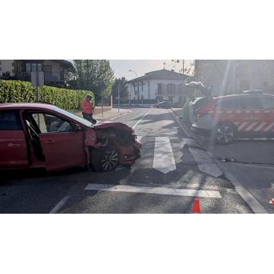 Atendido un accidente de tráfico por alcance en Etxauri