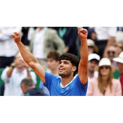 Alcaraz, 300 triunfos en el circuito de camino a semifinales de Montecarlo
