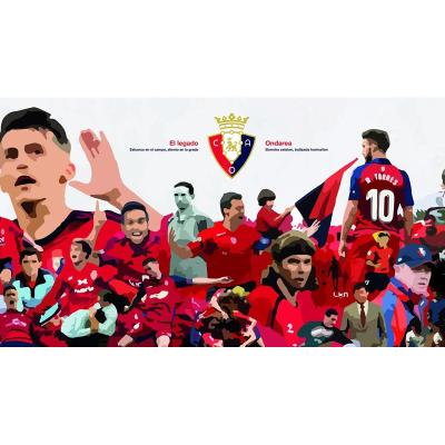 La historia de Osasuna, en un mural