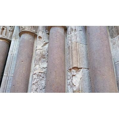 La Puerta del Juicio de la Catedral de Tudela sufre nuevos desprendimientos de piedras