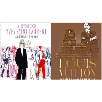 Dos biografías gráficas sientan a Louis Vuitton e Yves Saint Laurent en el 'front row'