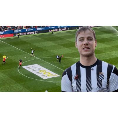 El increíble gol desde medio campo en El Sadar de Pamplona: un jugador se lleva 3.000 euros de premio