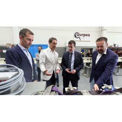Irujo pone en valor la automatización “como palanca clave para la industria alimentaria” durante su visita a Gurpea