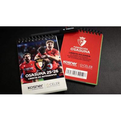 Osasuna pone a la venta la 'libreta de la ilusión' para coleccionar las firmas de sus ídolos