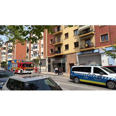 Arde la campana de un restaurante en Pamplona y los bomberos tienen que ventilar el local por el humo