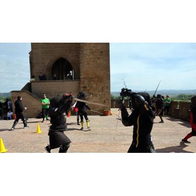 Fotos del encuentro de esgrima histórica en Olite