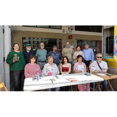 Encuentro de autores locales en la Feria del Libro de Tudela