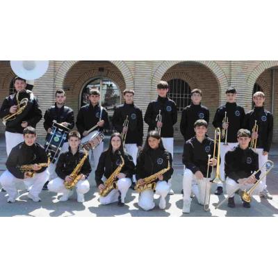 La charanga de Navarra formada por jóvenes de 13 a 20 años que va a participar en un festival nacional