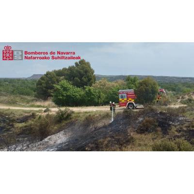 Controlado un incendio de matorral y monte bajo entre Tudela y Castejón