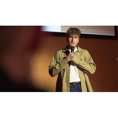 Carles Bisquert, ganador con su proyecto del Doklab Navarra