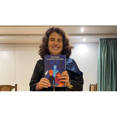 La escritora navarra de 9 años: "Es mi primer libro, aunque ya había redactado cuentos para concursos"