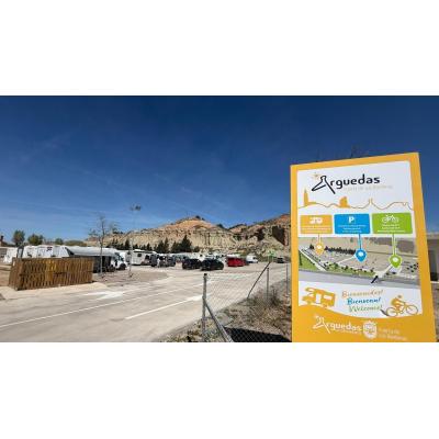 El Ayuntamiento de Arguedas abre su nueva área de autocaravanas