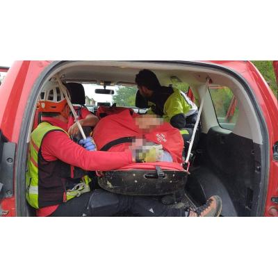 Un peregrino de 59 años es trasladado al hospital tras caerse en el Camino de Santiago en Zubiri
