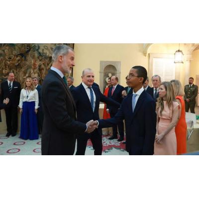Javier, el niño navarro de 12 años que ha sorprendido al Rey con un discurso sobre su familia y el valor de las personas