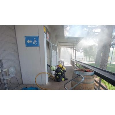 Un incendio en la cocina de un bar moviliza a bomberos y policía en una localidad de Navarra