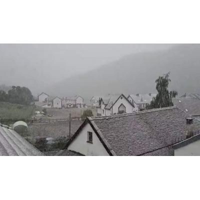 La borrasca deja una estampa invernal en Navarra: nieve a cotas muy bajas en Salazar y Roncal