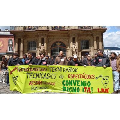 El sector que hace posibles conciertos, teatros y eventos se planta en Pamplona por sus condiciones laborales