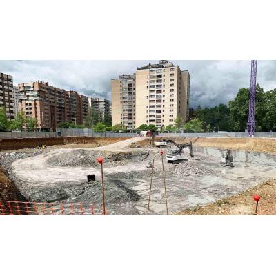 El espectacular socavón en el centro de Pamplona para crear una residencia, un hotel y un supermercado