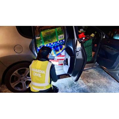 Sorprendente hallazgo de madrugada: interceptados en Navarra más de 9.000 paquetes de tabaco árabe de contrabando