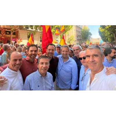 Javier Remírez llama "nazis" a los manifestantes contra Sánchez en Madrid y afea a Sayas y Adanero