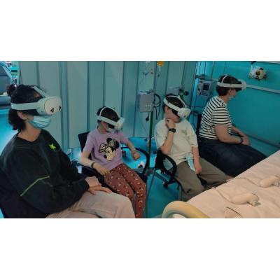 El Hospital Universitario de Navarra prueba 'baños de bosque' con realidad virtual para niños ingresados