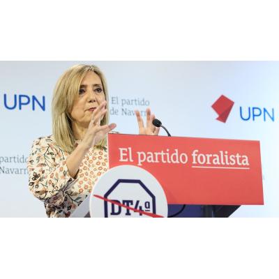 UPN acusa a Chivite de tapar la situación real de Navarra: "Ha perdido todo sentido de la realidad"