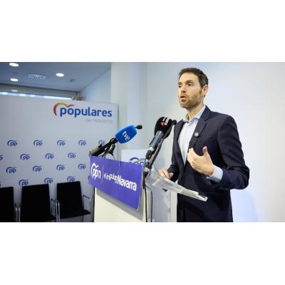 Sergio Sayas (PP) carga contra Chivite tras su anuncio electoral: "Tu tiempo ha terminado"