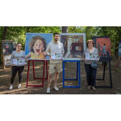 Un pamplonés gana con una acuarela el concurso de pintura al aire libre en su primera participación