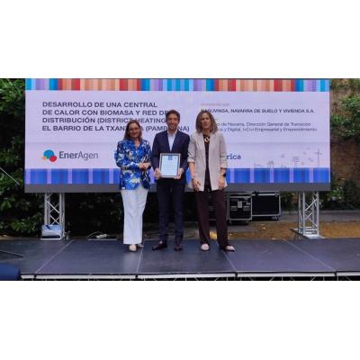 El barrio de Pamplona que ya calienta miles de viviendas con biomasa local y acaba de recibir un premio nacional