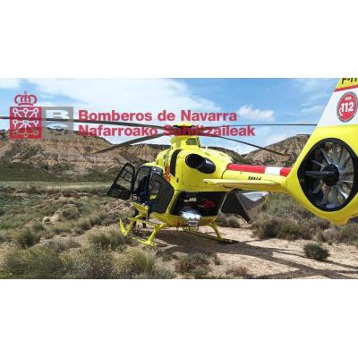 Una mujer cae de un caballo en un paraje de Navarra y tiene que ser rescatada en helicóptero