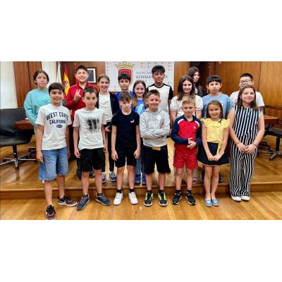 Los escolares que formarán la Corporación infantil en las próximas fiestas patronales de Estella