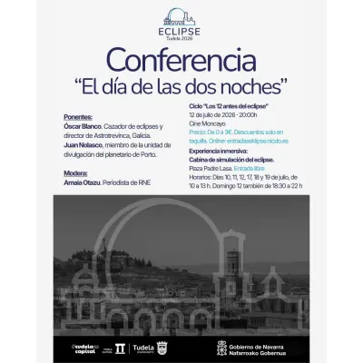Conferencia: “El día de las dos noches” Proyecto Eklipse. Ciclo los 12 antes del eclipse.